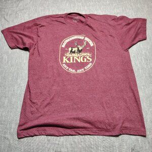 Kings Backcountry Bucks T-Shirt Size XXL Red Heathered Graphic Hunting